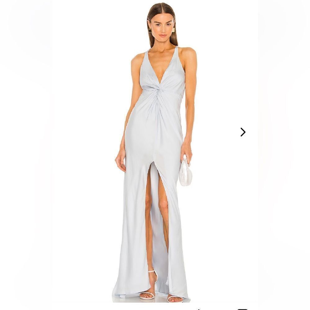 NWT Lovers and Friends Xael gown ice blue maxi dress Revolve S